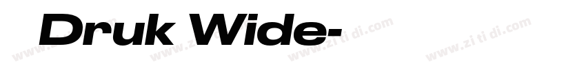 称 Druk Wide字体转换